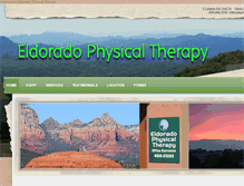 Tablet Screenshot of eldoradophysicaltherapy.com